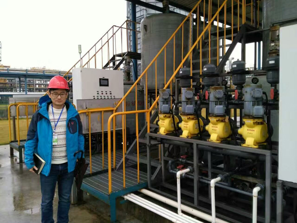 回访老客户中国石油广西石化水处理设备工程项目现场