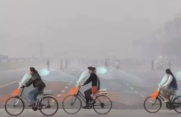 如何清除雾霾就看空气净化自行车